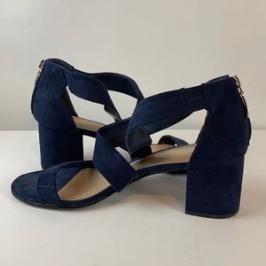 XAPPEAL Navy Blue Suede Sandals